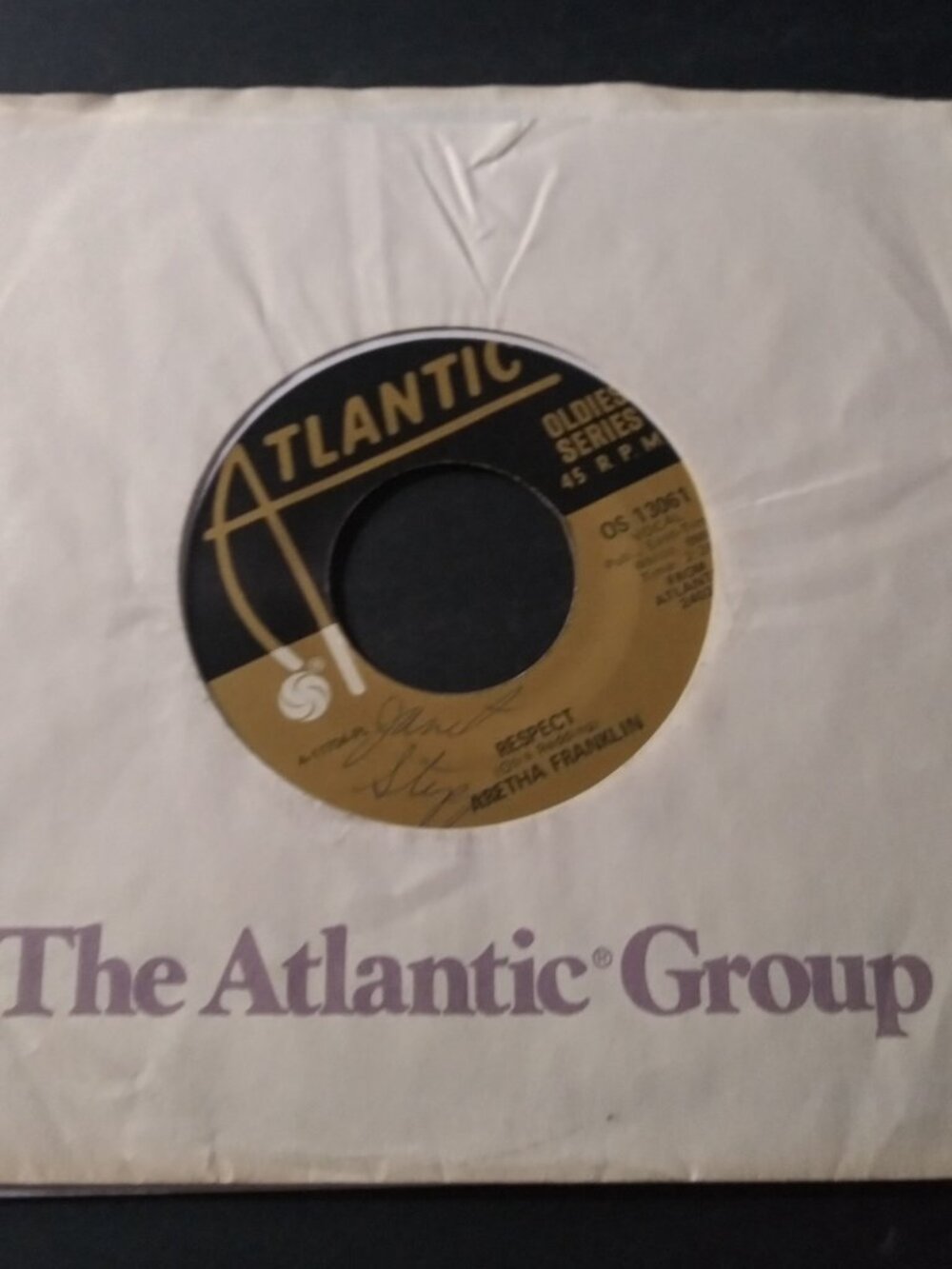 Aretha Franklin – Respect / You're All I Need To Get By VG RE AOS 45RPM Record
